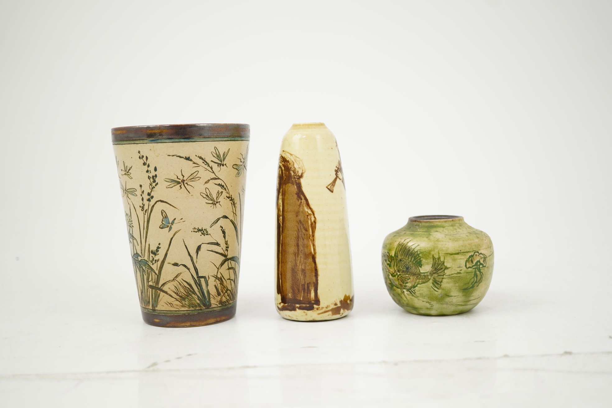 Martin Brothers: A group of three small wares